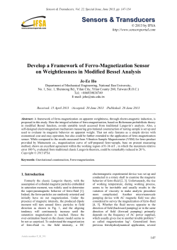 Develop a Framework of Ferro-Magnetization Sensor on