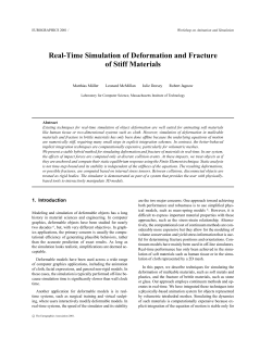 Real-Time Simulation of Deformation and Fracture of Stiff Materials