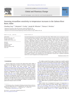 Assessing streamflow sensitivity to temperature increases in the