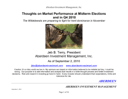 Thoughts on Market Performance at Midterm Elections and in Q4