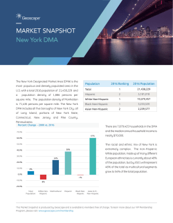 MARKET SNAPSHOT New York DMA