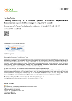 Learning democracy in a Swedish gamers&trade; association