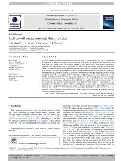 Fault on-off versus coseismic fluids reaction