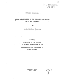 Gamma rays produced by the inelastic scattering of 14 mev. neutrons