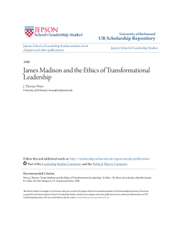 James Madison and the Ethics of Transformational Leadership