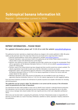 Subtropical banana grower`s handbook