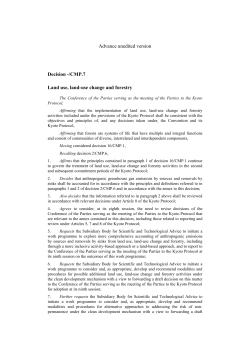 Decision -/CMP.7 - Land use, land-use change and forestry