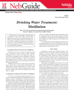 Drinking Water Treatment: Distillation