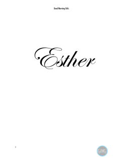 Esther - Women Living Well