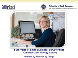 Survey - Federation of Small Businesses