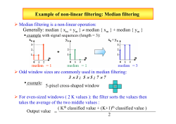 Example of non-linear filtering
