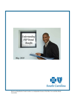 FEP Dental Benefits Guide - Blue Cross and Blue Shield of South