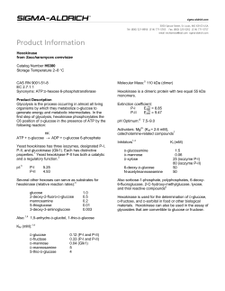 Hexokinase (H6380) - Datasheet - Sigma