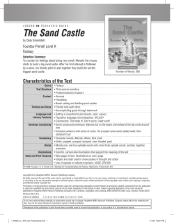 28 The Sand Castle - Houghton Mifflin Harcourt