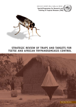 strategic review of traps and targets for tsetse and african