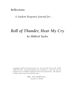 Roll of Thunder, Hear My Cry
