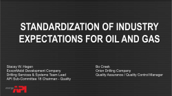 standardization of industry expectations