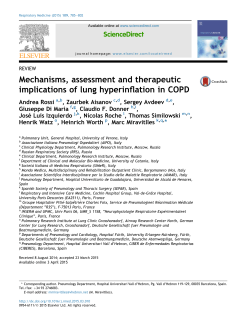Mechanisms, assessment and therapeutic implications of lung