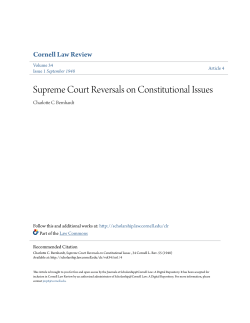 Supreme Court Reversals on Constitutional Issues