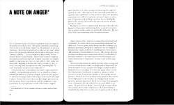 A Note On Anger