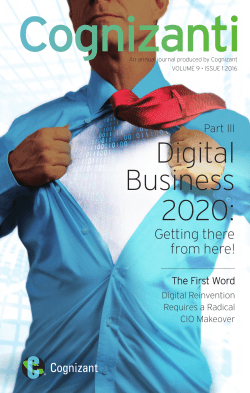 The First Word: Digital Reinvention Requires a Radical