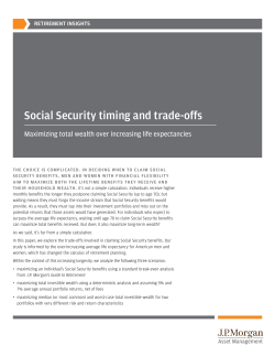 Social Security timing and trade-offs