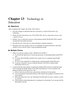 Chapter 13 Technology in Education