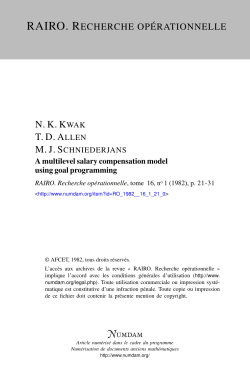 A multilevel salary compensation model using goal