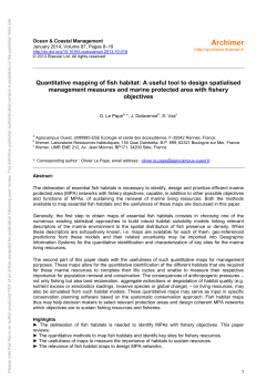 Quantitative mapping of fish habitat: A useful tool - Archimer