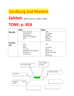 Sandburg and Masters poems: "Chicago"