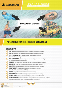 - The Population Policy of South Africa