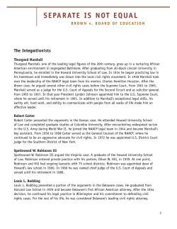 Student Handout: Integrationist Biographies