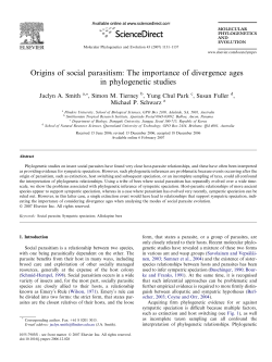 Origins of social parasitism: The importance of divergence ages in