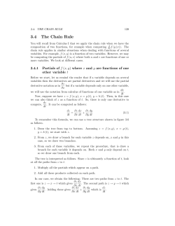 3.4 The Chain Rule
