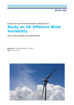 Study on UK Offshore Wind Variability