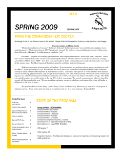 spring 2009 - College of Education