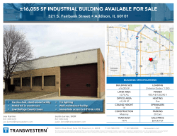 ±16,055 SF INDUSTRIAL BUILDING AVAILABLE FOR SALE