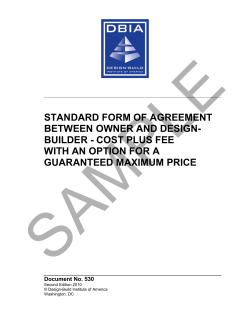 standard form of agreement between owner and design