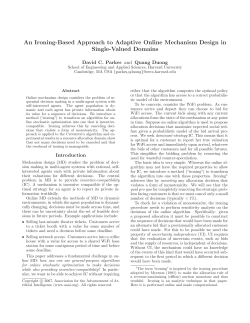 An Ironing-Based Approach to Adaptive Online Mechanism Design