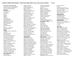 Northern Myths and Legends