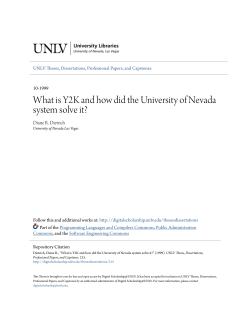 What is Y2K and how did the University of Nevada system solve it?