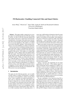 FM Backscatter - at www.arxiv.org.