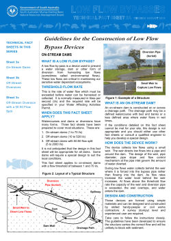 Guidelines for the Construction of Low Flow Bypass Devices