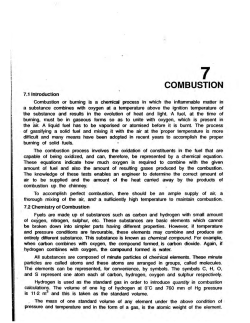 COMBUSTION - Elements of Heat Engines