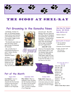 Pet Grooming in the Kenosha News THE SCOOP AT SHEL-RAY