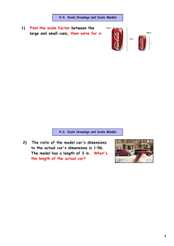 1) Find the scale factor between the large and small cans, then solve