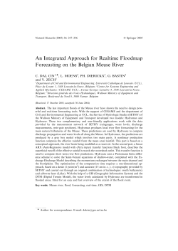 An Integrated Approach for Realtime Floodmap Forecasting on the