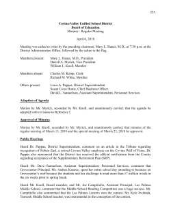 Minutes 4-6-10 - Covina-Valley Unified School District