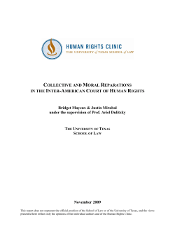 collective and moral reparations - University of Texas School of Law