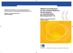 OECD Contribution to the United Nations Commission